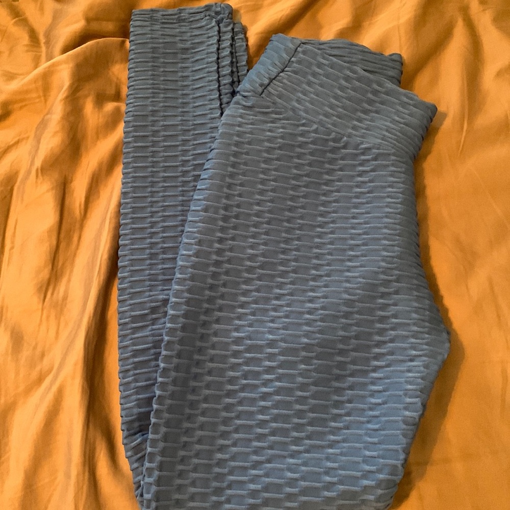 Blue tik tok leggings
